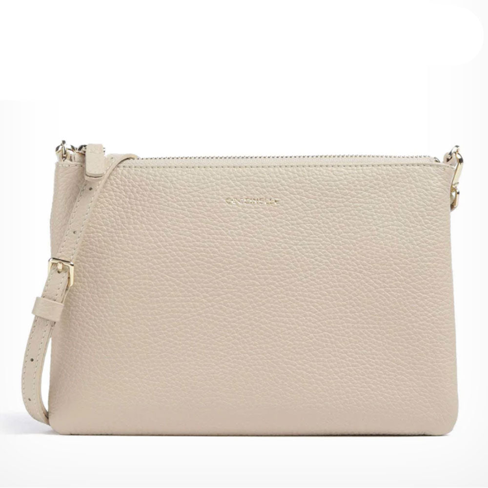 Borsa Donna a Tracolla COCCINELLE in Pelle Sandshell Linea Best Small