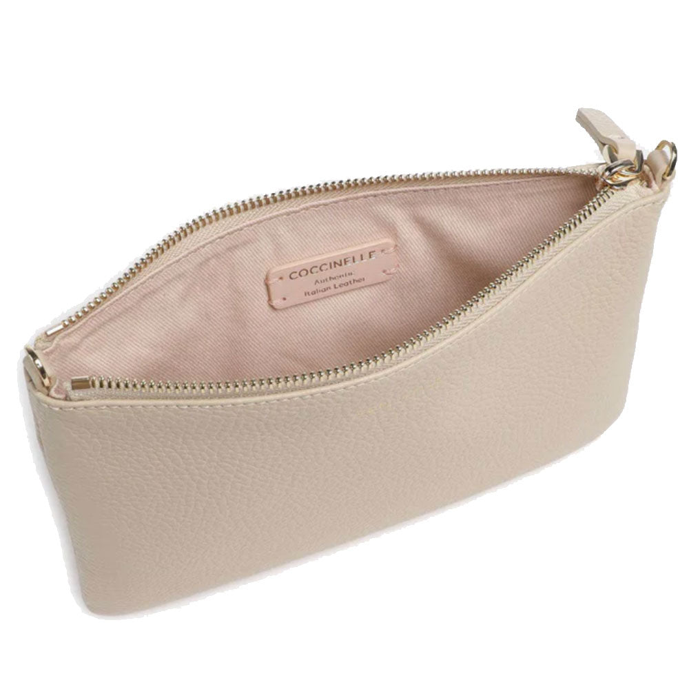 Borsa Donna a Tracolla COCCINELLE in Pelle Sandshell Linea Best Small