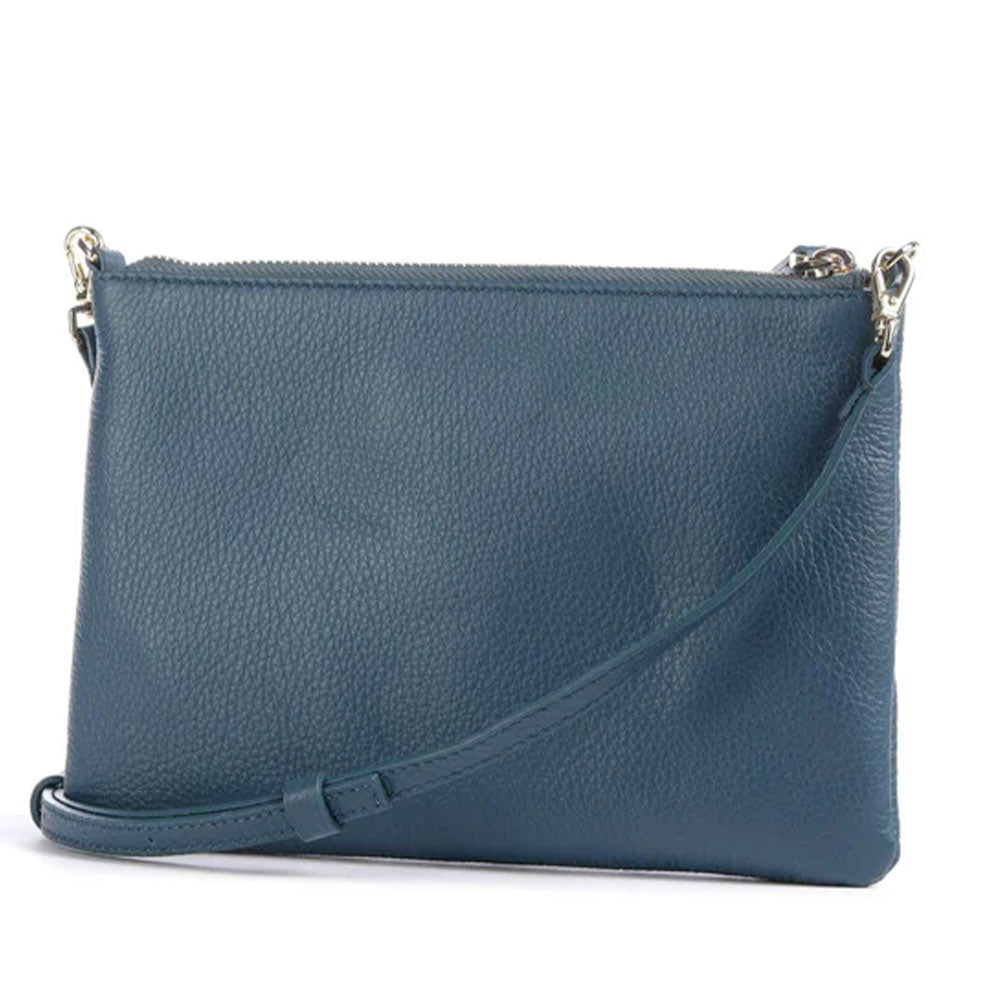 Borsa Donna a Tracolla COCCINELLE in Pelle Deep Blue Linea Best Small
