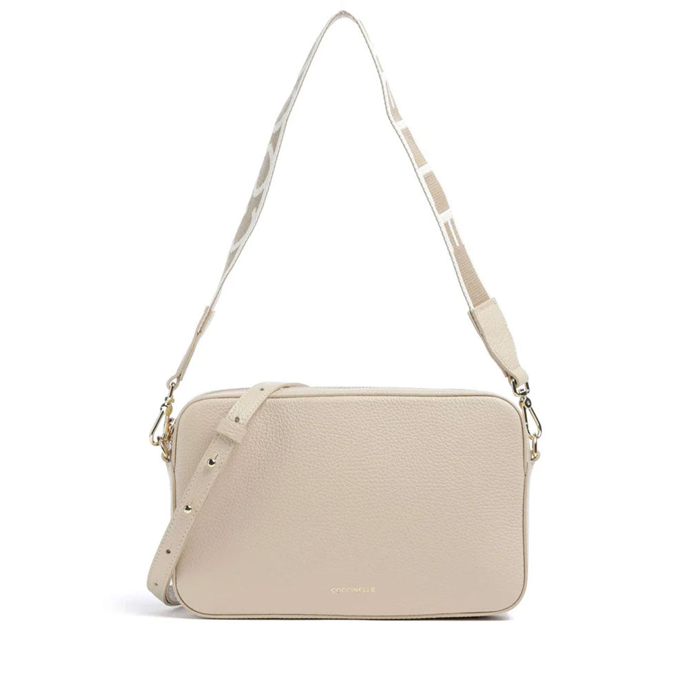 Borsa Donna a Tracolla COCCINELLE Linea Tebe Colore Sandshell