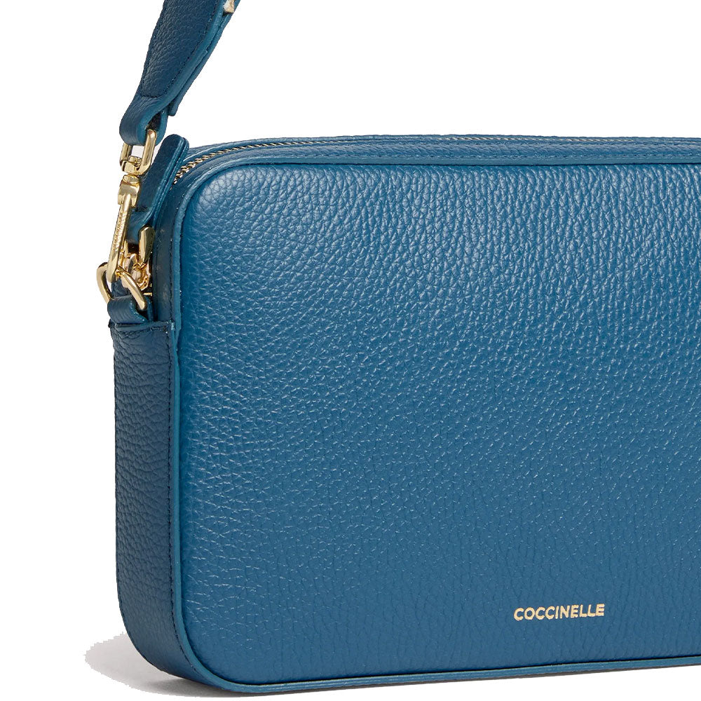 Borsa Donna a Tracolla COCCINELLE Linea Tebe Colore Deep Blue