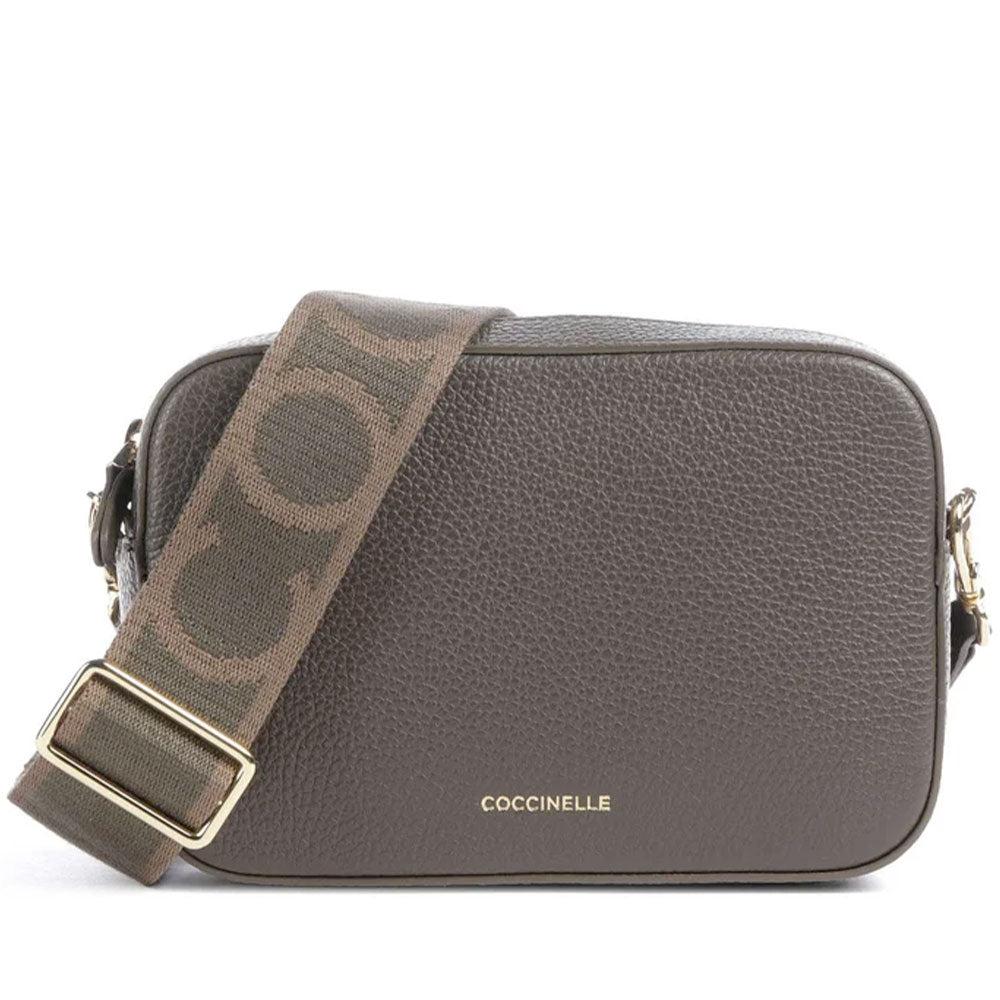 Borsa Donna a Tracolla COCCINELLE Linea Tebe Colore Fango - E5MN555I101