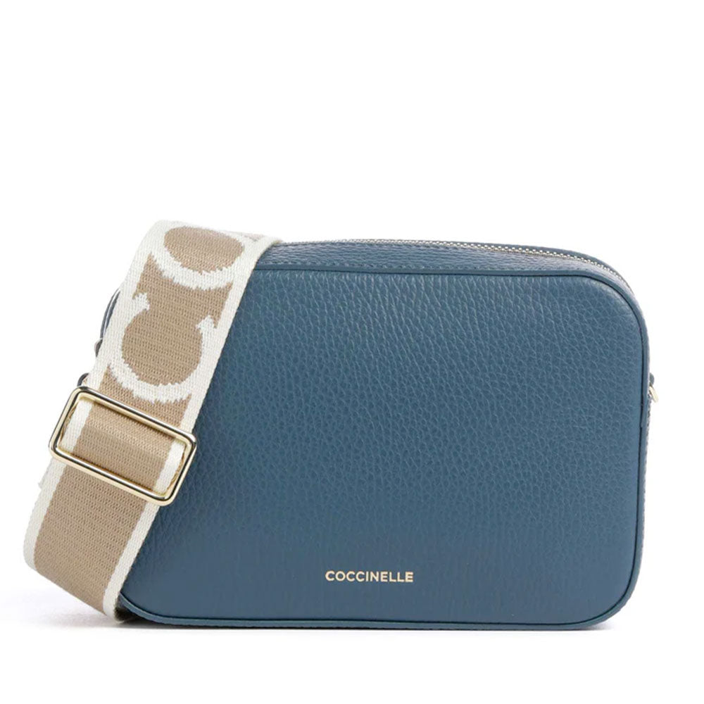 Borsa Donna a Tracolla COCCINELLE Linea Tebe Colore Deep  Blue - E5MN555I101