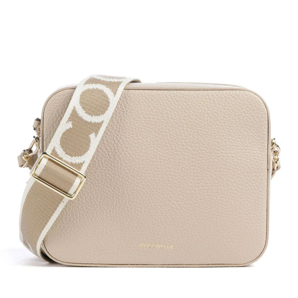Borsa Donna a Tracolla COCCINELLE Linea Tebe Colore Sandshell - E5MN555M301