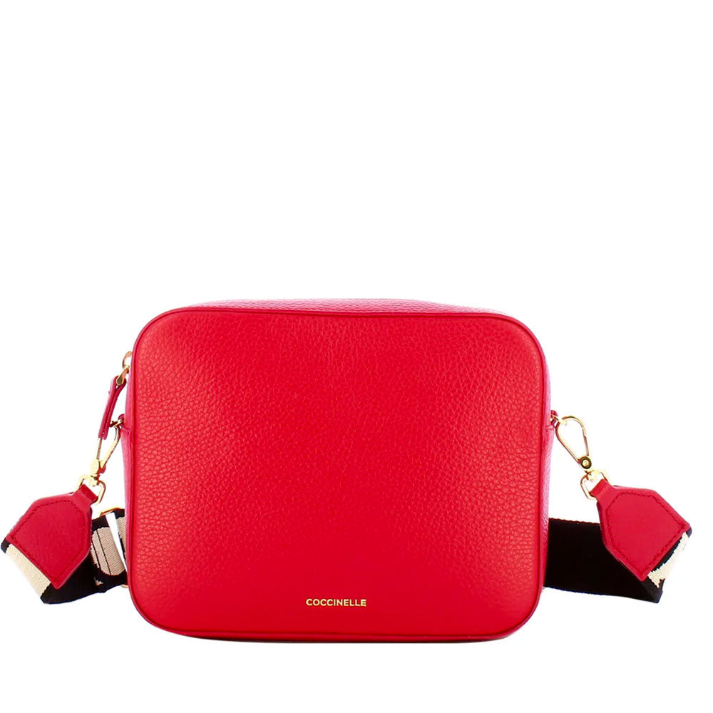 Borsa Donna a Tracolla COCCINELLE Linea Tebe Colore Scarlet - E5MN555M301