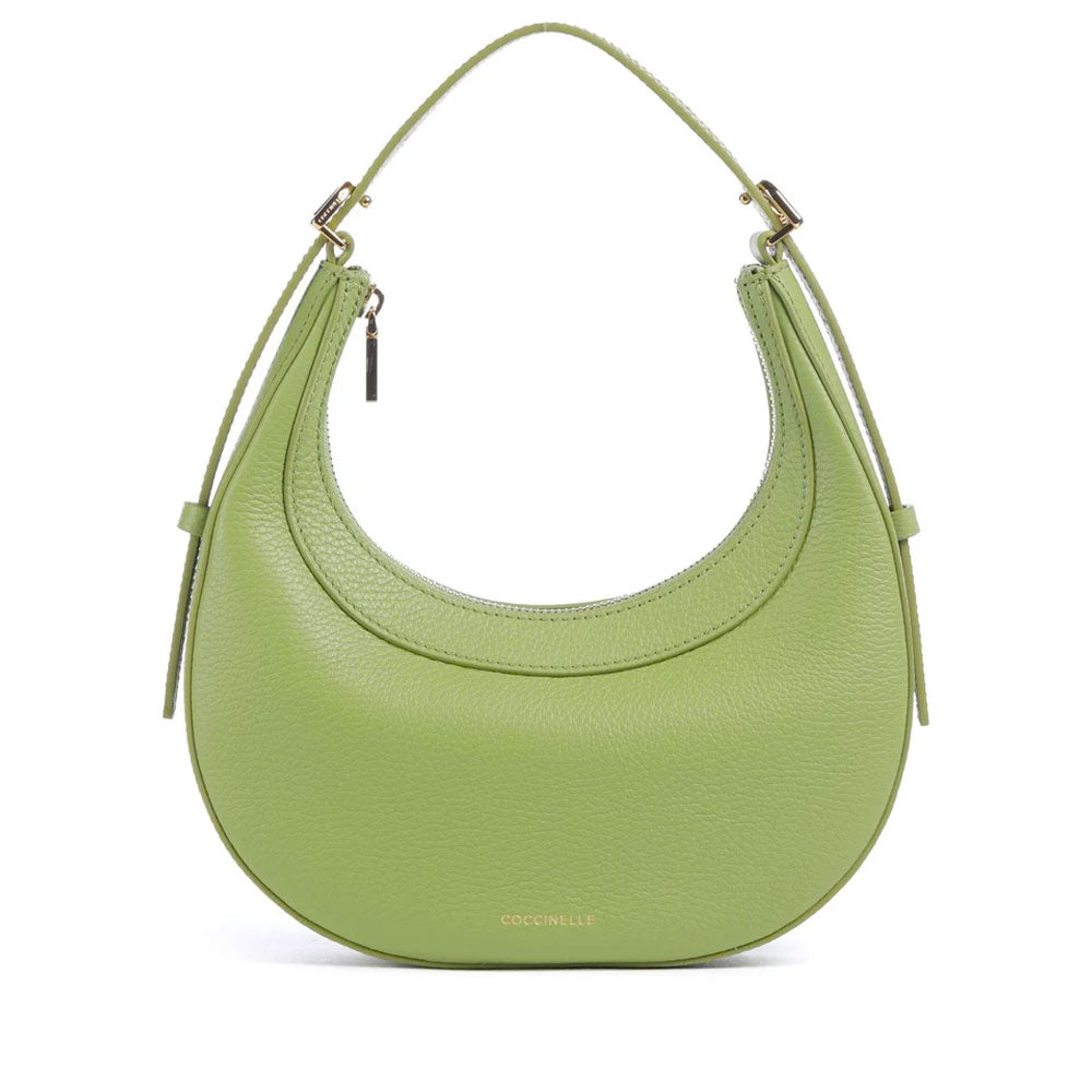 Borsa Donna a Mano con Tracolla COCCINELLE in Pelle Guacamole Linea Whisper