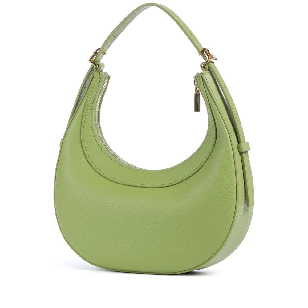 Borsa Donna a Mano con Tracolla COCCINELLE in Pelle Guacamole Linea Whisper