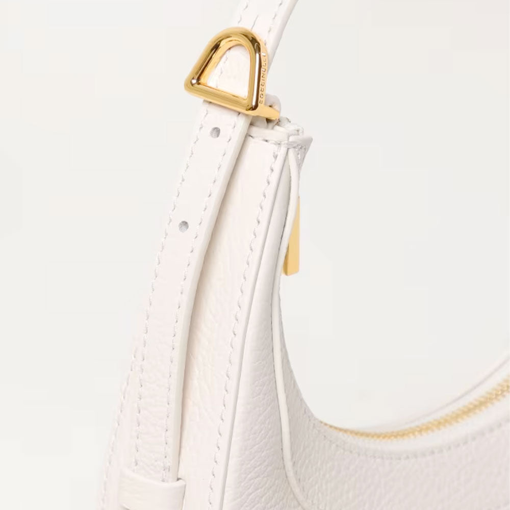 Borsa Donna a Mano con Tracolla COCCINELLE in Pelle Blanco Linea Whisper