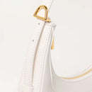 Borsa Donna a Mano con Tracolla COCCINELLE in Pelle Blanco Linea Whisper