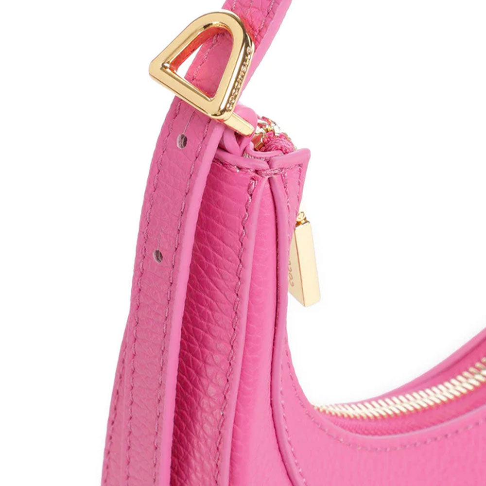 Borsa Donna a Mano con Tracolla COCCINELLE in Pelle New Fucsia Linea Whisper