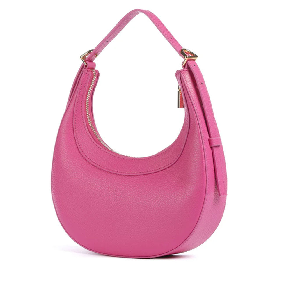 Borsa Donna a Mano con Tracolla COCCINELLE in Pelle New Fucsia Linea Whisper