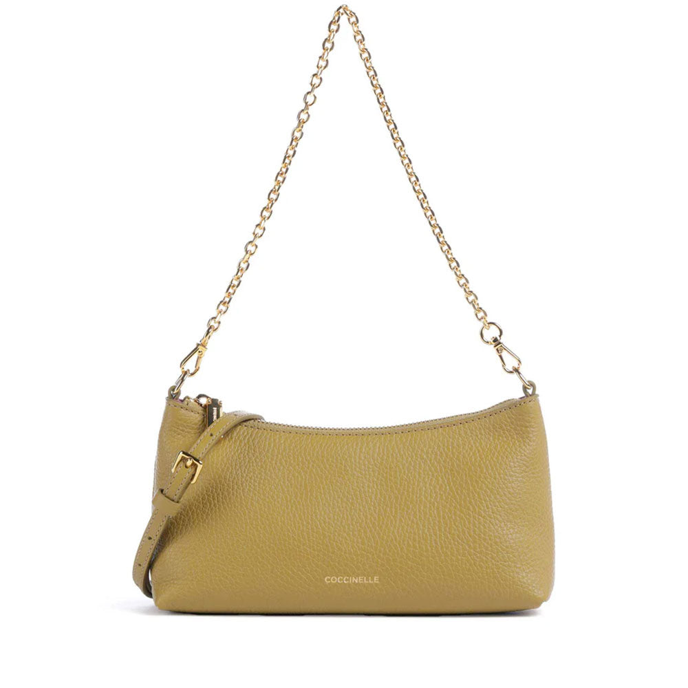 Borsa Donna a Spalla COCCINELLE in Pelle Seagrass Linea Aura