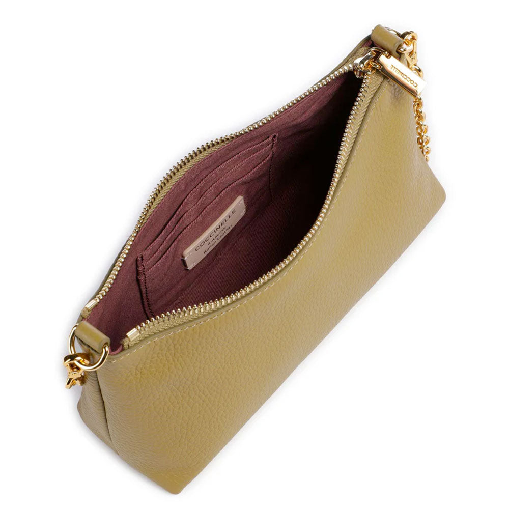 Borsa Donna a Spalla COCCINELLE in Pelle Seagrass Linea Aura