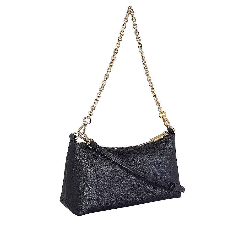 Borsa Donna a Spalla COCCINELLE in Pelle Nera Linea Aura