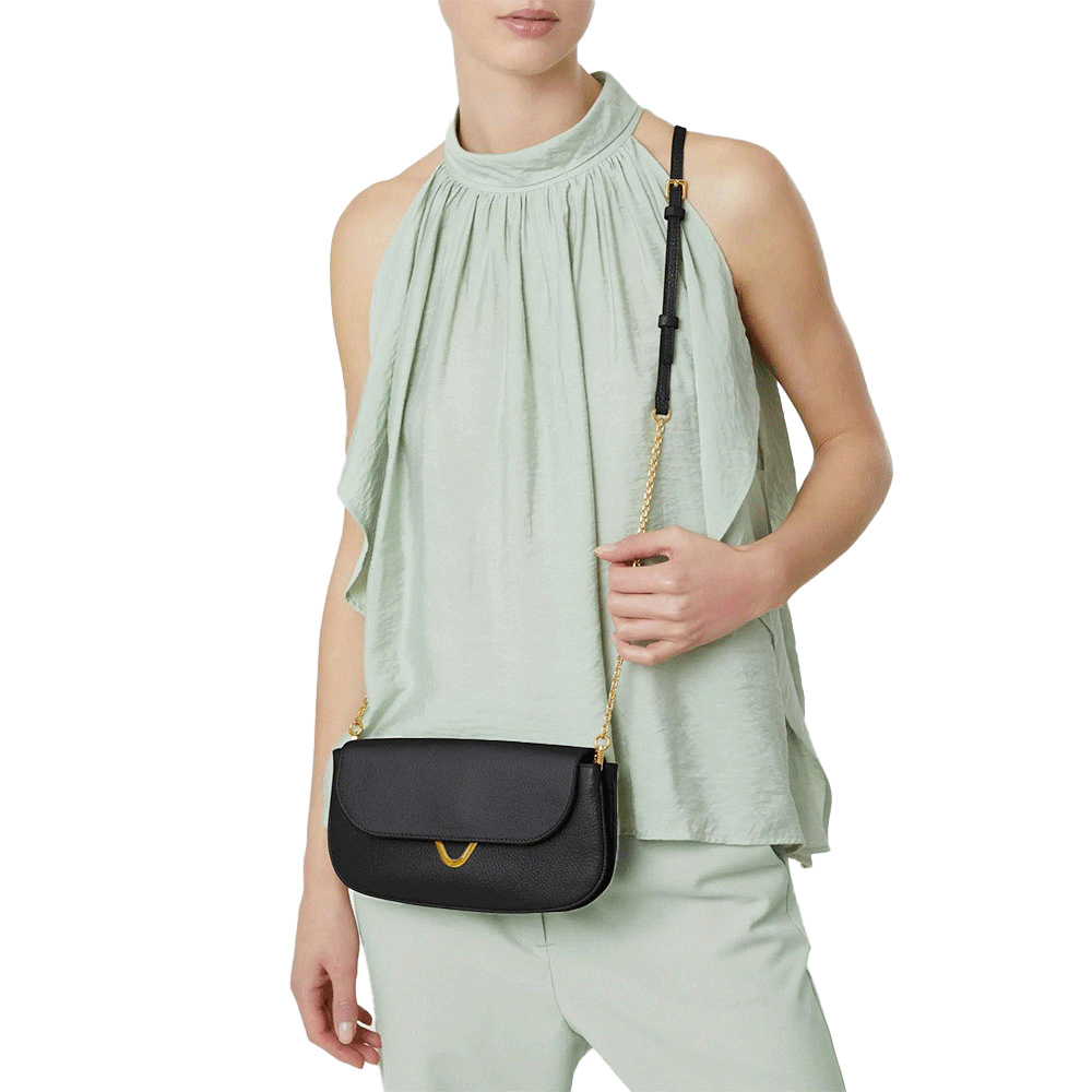 Borsa Donna Mini a Tracolla COCCINELLE in Pelle Rosewood Linea Dew