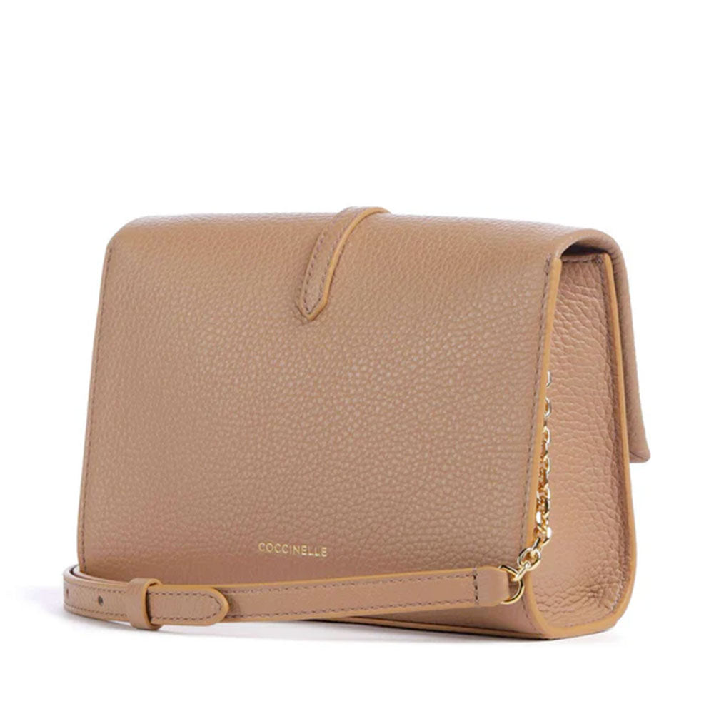 Women's Mini Leather Crossbody Bag COCCINELLE Dorian in Skin