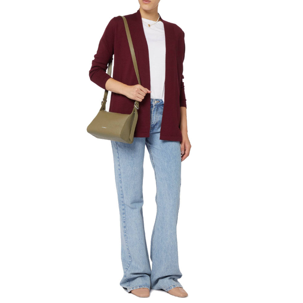 Borsa Donna a Tracolla COCCINELLE in Pelle linea Bishop colore Laurel Green