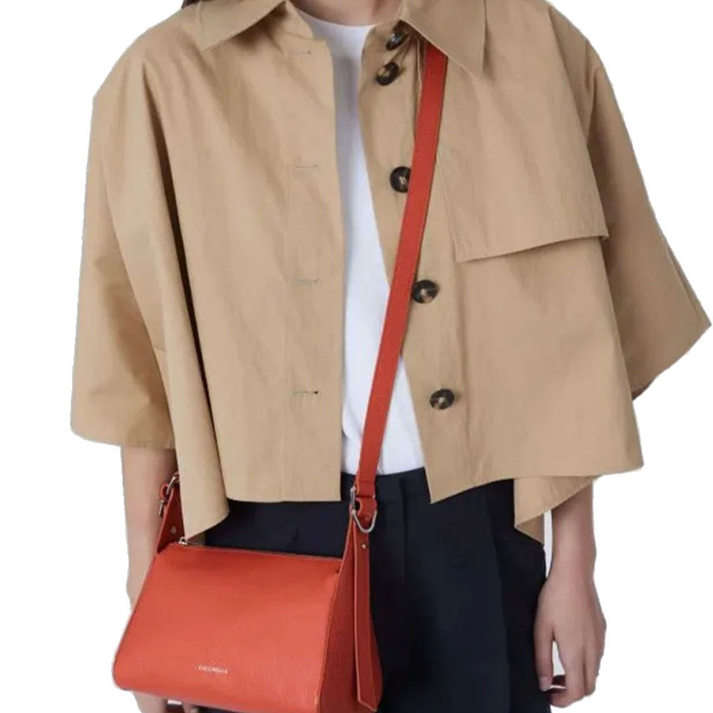 Borsa Donna a Tracolla COCCINELLE in Pelle linea Bishop colore Rosewood
