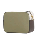 Borsa Donna a Tracolla COCCINELLE Linea Tebe Colore Laurel Green - Lambskin White - Fondant Brown