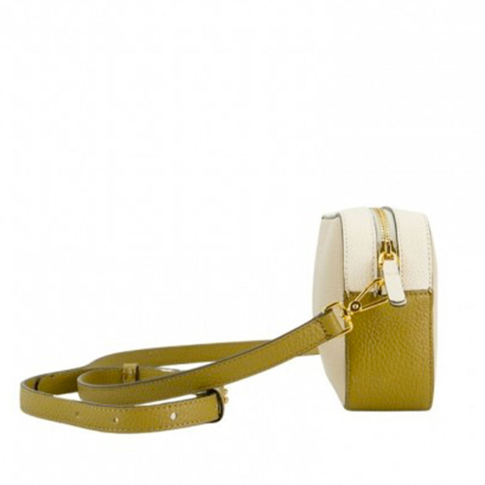 Borsa Donna a Tracolla COCCINELLE Linea Tebe Colore Sandshell - Pearl - Seagrass