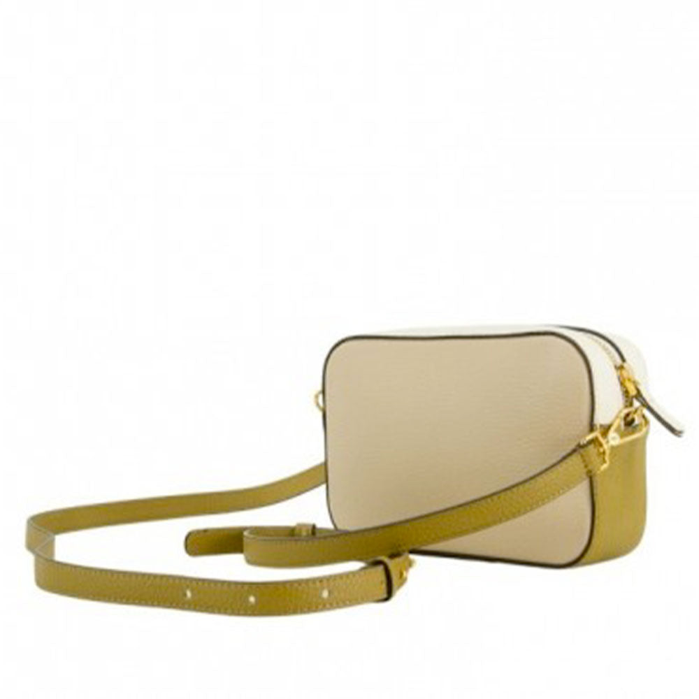Borsa Donna a Tracolla COCCINELLE Linea Tebe Colore Sandshell - Pearl - Seagrass