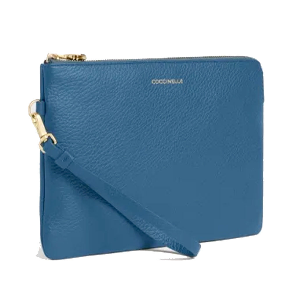 Pochette Donna a Mano COCCINELLE in Pelle Deep Blue Linea C - Me
