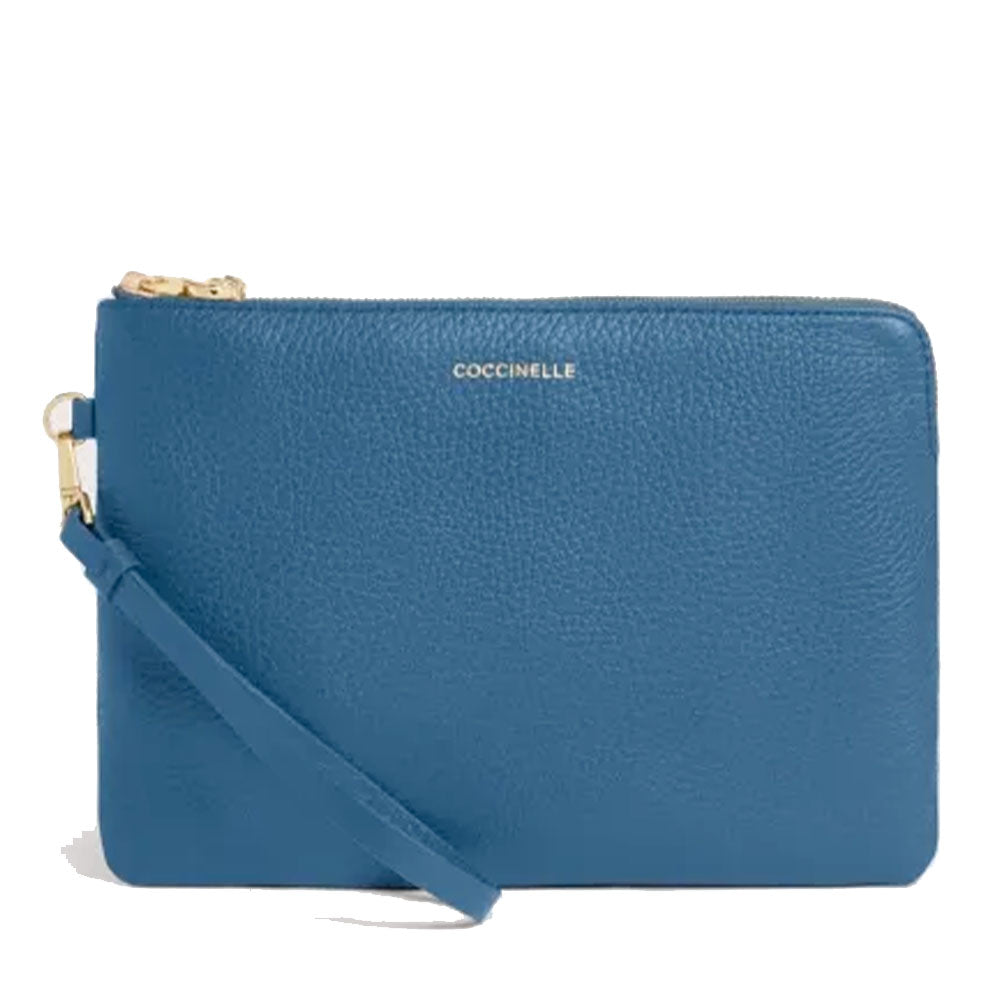 Pochette Donna a Mano COCCINELLE in Pelle Deep Blue Linea C - Me