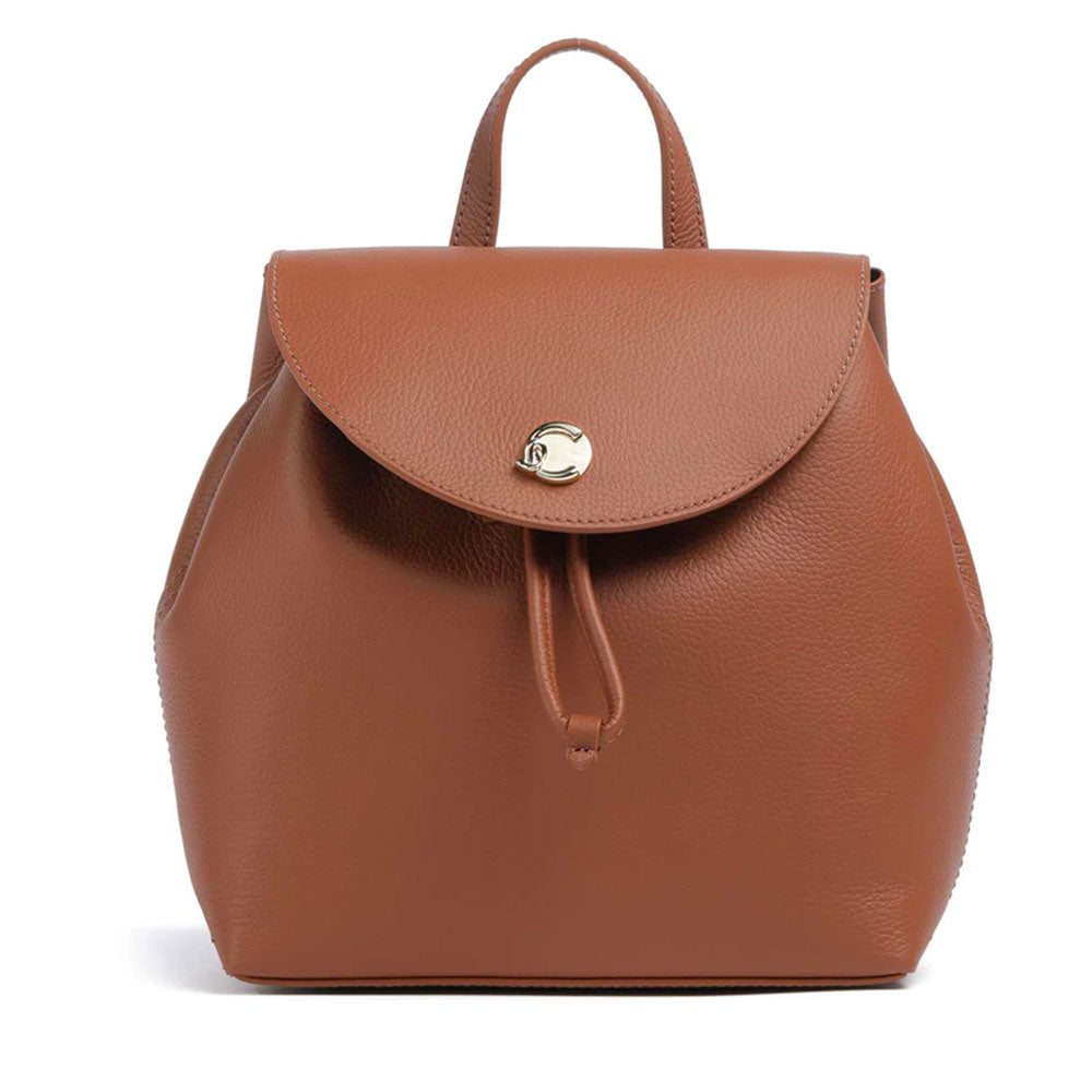 Zaino Donna COCCINELLE in Pelle Linea Nikla Mini colore Cognac - Nero