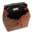 Zaino Donna COCCINELLE in Pelle Linea Nikla Mini colore Cognac - Nero
