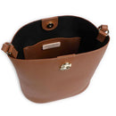 Damen-Schultertasche COCCINELLE Modell Nikla Mini in Cognac-Schwarz