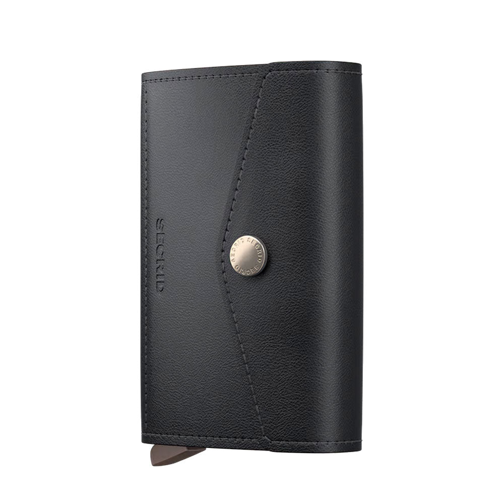 Porta Carte con Clip SECRID linea Envelope Original in Pelle Black con RFID
