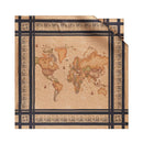 Foulard 90 x 90 cm 1A Classe Alviero Martini stampa Geo Classic con Logo in Cornice Nero F087