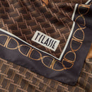 Foulard 75 x 75 cm 1A Classe Alviero Martini linea Monogram Nero F116