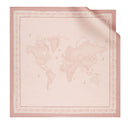 Foulard 90 x 90 cm 1A Classe Alviero Martini linea Logo Cornice Nocciola F132