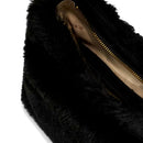 Borsa Donna Hobo a Spalla GUESS Linea Camden Colore Nero in Pelliccia Sintetica