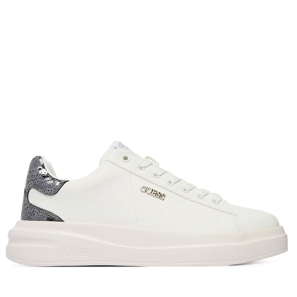 Sneakers Donna GUESS in Pelle Colore White - Silver Linea Elbina10