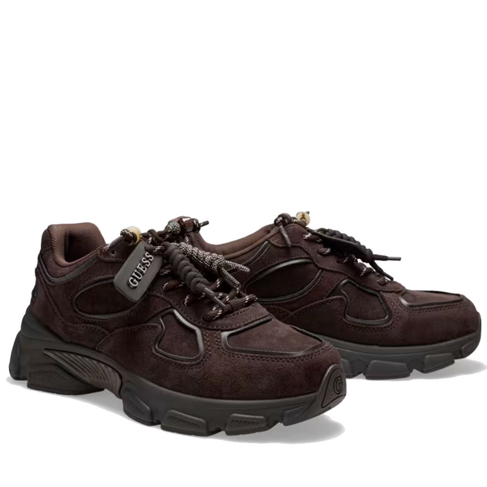 Sneakers Donna GUESS in Pelle Scamosciata Marrone Linea Irrina