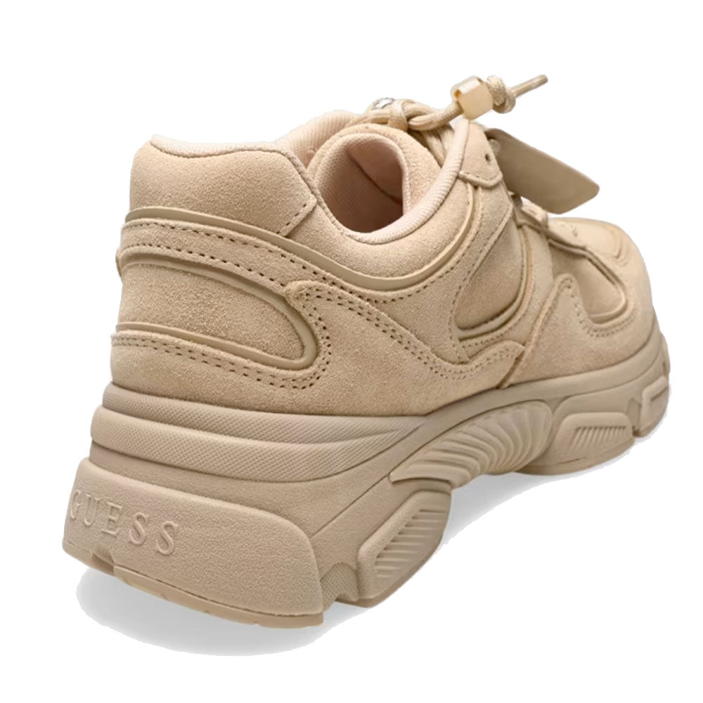 Sneakers Donna GUESS in Pelle Scamosciata Colore Natural Linea Irrina
