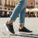 Sneakers Donna GUESS in Pelle Colore Black - Brown Linea Welli