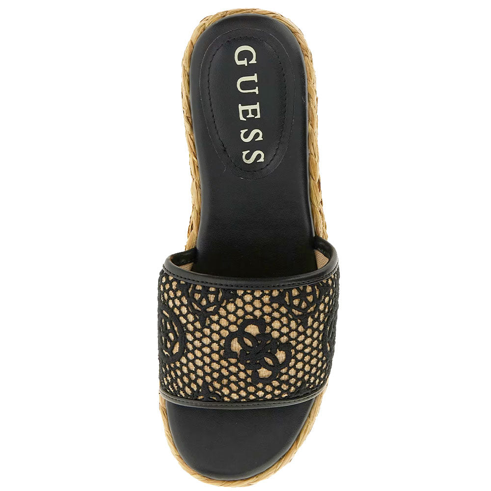 Ciabatte Donna GUESS Linea Binata Colore Black - Natural
