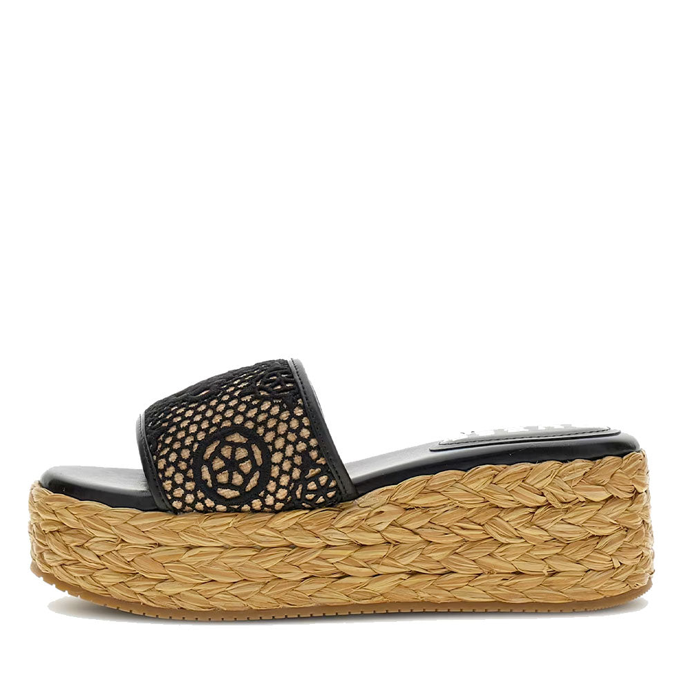 Ciabatte Donna GUESS Linea Binata Colore Black - Natural