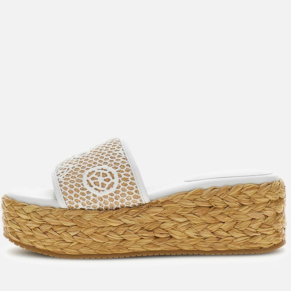 Ciabatte Donna GUESS Linea Binata Colore White - Natural