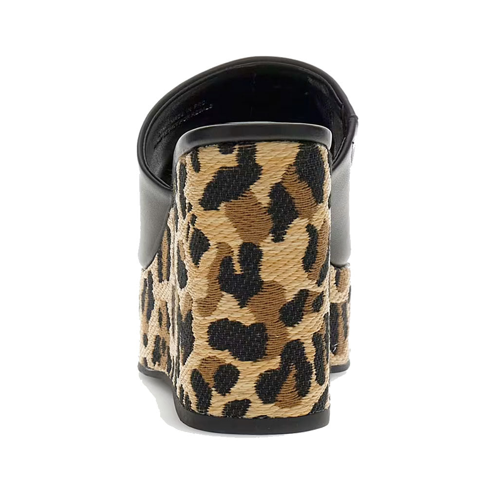 Sandali Donna GUESS con Zeppa Linea Evenza Colore Nero e Animalier