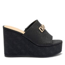 Sandali Donna GUESS con Zeppa Linea Evenza Colore Nero