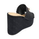 Sandali Donna GUESS con Zeppa Linea Evenza Colore Nero