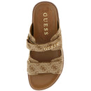 Ciabatte Donna GUESS Linea Faxon Colore Beige - Brown con Doppia Fascia