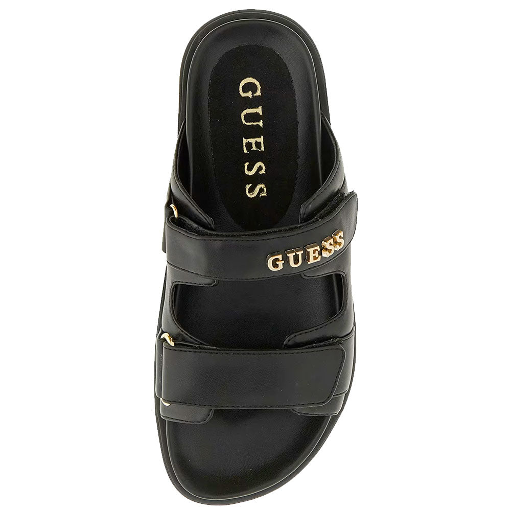 Ciabatte Donna GUESS Linea Faxon Colore Nero con Doppia Fascia