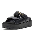 Ciabatte Donna GUESS Linea Faxon Colore Nero con Doppia Fascia