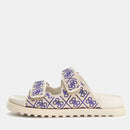Ciabatte Donna GUESS Linea Fadelizz Colore Cream con Doppia Fascia