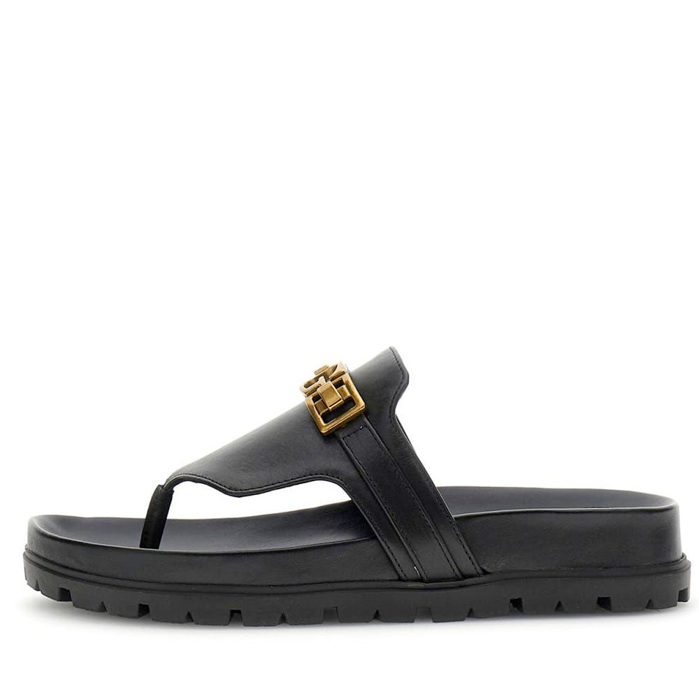 Ciabatte Infradito Donna GUESS in Pelle Nera Linea Farron